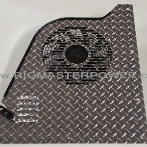 Aluminum Side Panel Kit RIGHT SIDE (Incl. Electric Fan) Horizontal Louvers (Kohler T4-6) PART #KT10-013K